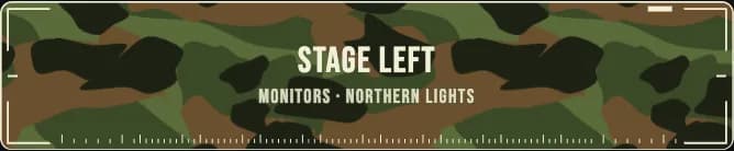 TourTag Name plate: Woodland pattern with technical corners and an industrial face.